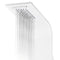 vidaXL - Douchepaneel - 20x44x130 - cm - aluminium - wit