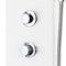 vidaXL - Douchepaneel - 20x44x130 - cm - aluminium - wit