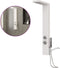 vidaXL - Douchepaneelsysteem - aluminium - wit
