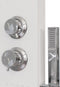 vidaXL - Douchepaneelsysteem - aluminium - wit