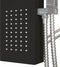 vidaXL - Douchepaneelsysteem - aluminium - zwart