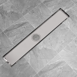 vidaXL - Doucheputje - rechthoekig - 630x140 - mm - roestvrij - staal