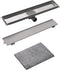vidaXL - Doucheputje - rechthoekig - 630x140 - mm - roestvrij - staal