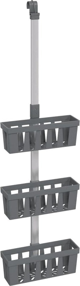 vidaXL - Doucherek - 30x15x(67-105) - cm - aluminium