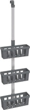 vidaXL - Doucherek - 30x15x(67-105) - cm - aluminium