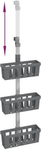 vidaXL - Doucherek - 30x15x(67-105) - cm - aluminium