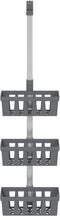 vidaXL - Doucherek - 30x15x(67-105) - cm - aluminium