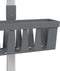 vidaXL - Doucherek - 30x15x(67-105) - cm - aluminium