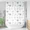 vidaXL - Doucherolgordijn - 160x240 - cm - stofbreedte - 156 - cm