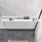 vidaXL-Doucheschap-voor-inloopdouchewand-100-cm-aluminium-zwart