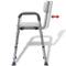 vidaXL - Douchestoel - aluminium - wit