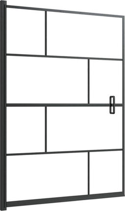 vidaXL - Douchewand - 100x140 - cm - ESG - zwart