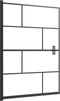 vidaXL - Douchewand - 100x140 - cm - ESG - zwart