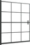 vidaXL - Douchewand - 116x140 - cm - ESG - zwart