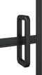 vidaXL - Douchewand - 116x140 - cm - ESG - zwart