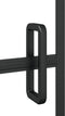 vidaXL - Douchewand - 116x140 - cm - ESG - zwart