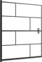 vidaXL - Douchewand - 116x140 - cm - ESG - zwart