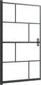 vidaXL - Douchewand - 80x140 - cm - ESG - zwart