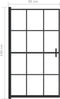vidaXL - Douchewand - 80x140 - cm - ESG - zwart