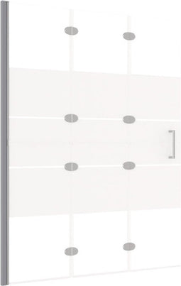 vidaXL - Douchewand - inklapbaar - 100x140 - cm - ESG - wit