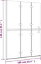 vidaXL - Douchewand - inklapbaar - 100x140 - cm - ESG - wit