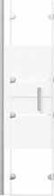 vidaXL - Douchewand - inklapbaar - 100x140 - cm - ESG - wit
