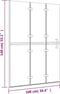 vidaXL - Douchewand - inklapbaar - 100x140 - cm - ESG - wit