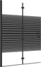 vidaXL - Douchewand - inklapbaar - 100x140 - cm - ESG - zwart