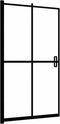 vidaXL - Douchewand - inklapbaar - 100x140 - cm - ESG - zwart