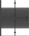 vidaXL - Douchewand - inklapbaar - 100x140 - cm - ESG - zwart