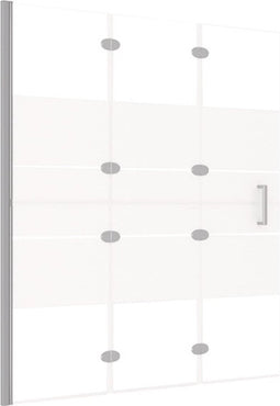 vidaXL - Douchewand - inklapbaar - 120x140 - cm - ESG - wit