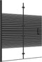vidaXL - Douchewand - inklapbaar - 120x140 - cm - ESG - zwart