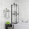 vidaXL - Douchewand - inklapbaar - 120x140 - cm - ESG - zwart