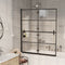vidaXL - Douchewand - inklapbaar - 120x140 - cm - ESG - zwart