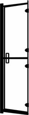 vidaXL - Douchewand - inklapbaar - 120x140 - cm - ESG - zwart