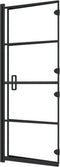 vidaXL - Douchewand - inklapbaar - 120x140 - cm - ESG - zwart