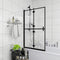 vidaXL - Douchewand - inklapbaar - 120x140 - cm - ESG - zwart