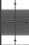 vidaXL - Douchewand - inklapbaar - 120x140 - cm - ESG - zwart