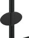 vidaXL - Douchewand - inklapbaar - 120x140 - cm - ESG - zwart