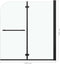 vidaXL - Douchewand - inklapbaar - 2 - panelen - 120x140 - cm - ESG - zwart