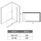 vidaXL - Douchewand - inklapbaar - 2 - panelen - 120x140 - cm - ESG
