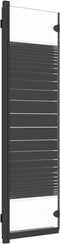 vidaXL - Douchewand - inklapbaar - 3 - panelen - 130x130 - cm - ESG - zwart