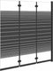 vidaXL - Douchewand - inklapbaar - 3 - panelen - 130x130 - cm - ESG - zwart