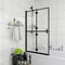 vidaXL - Douchewand - inklapbaar - 80x140 - cm - ESG - zwart