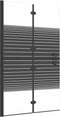 vidaXL - Douchewand - inklapbaar - 80x140 - cm - zwart