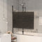 vidaXL - Douchewand - inklapbaar - 80x140 - cm - zwart