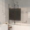 vidaXL - Douchewand - inklapbaar - 80x140 - cm - zwart