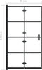 vidaXL - Douchewand - inklapbaar - 80x140 - cm - zwart