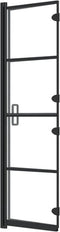 vidaXL - Douchewand - inklapbaar - 80x140 - cm - zwart