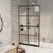 vidaXL - Douchewand - inklapbaar - 80x140 - cm - zwart